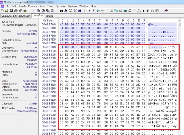 WINHEX-ISO ERROR WINHEX-ISO ERROR